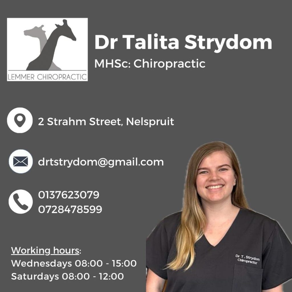 Lemmer Chiropractic – Dr Talita Strydom